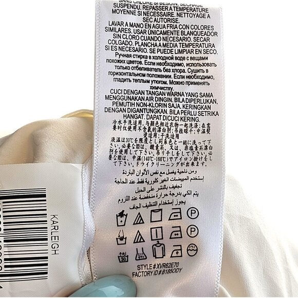 BCBGMaxazria NWT Shay Edgy Strap White Lace Dress Sz 2 - Picture 11 of 11